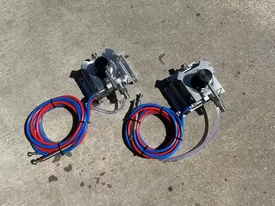 Kothar Turn and Clean chemical applicators after service rebuild cleaned and reassembled ready for use